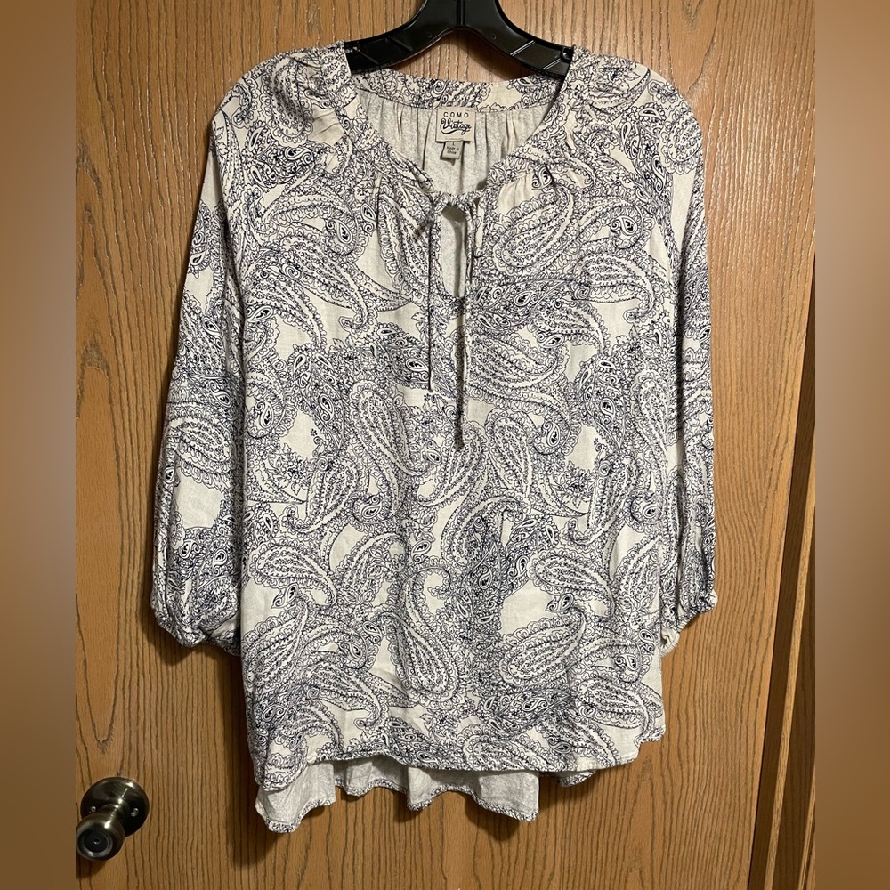 Como Vintage Paisley Blouse